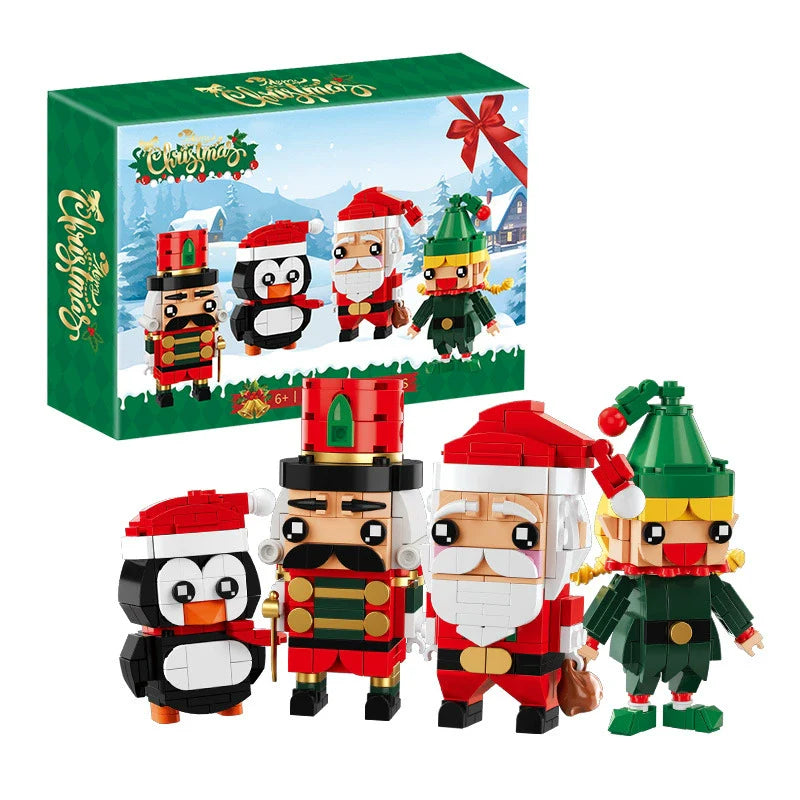 Christmas Penguin Compatible Building Block Toy