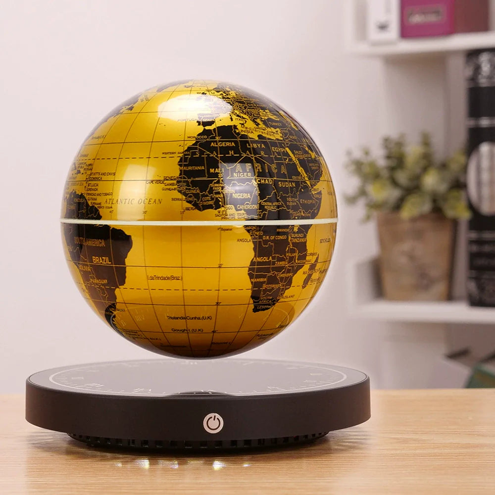 Magnetic Levitation Globe Lamp With Clock Base