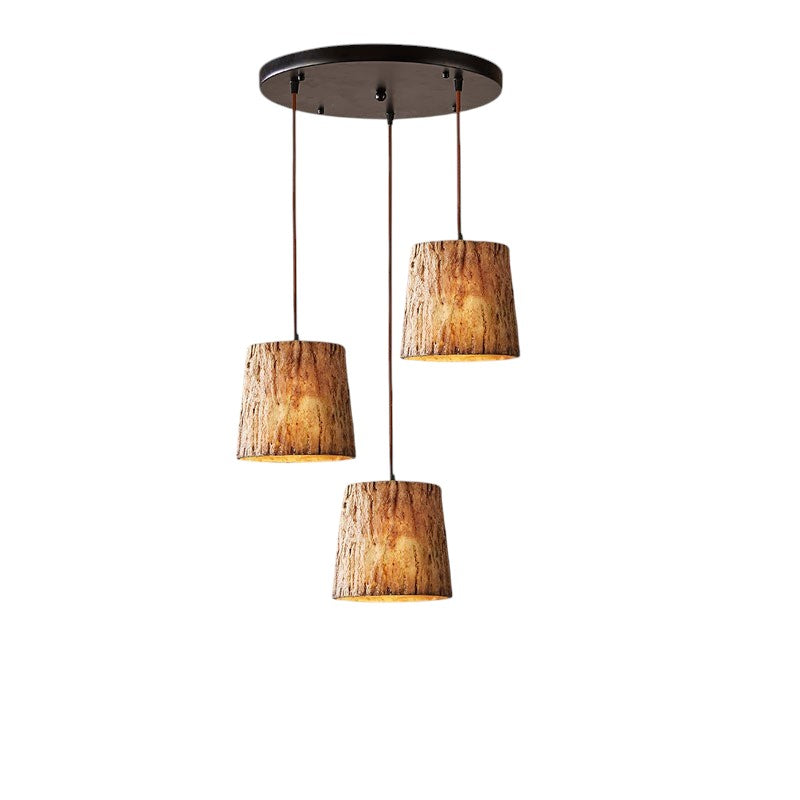 Maliben | Wooden Log Pendant Lamp With Natural Look