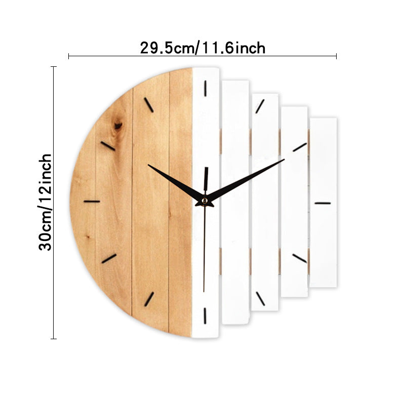 Maliben | Unique Wooden Analog Silent Wall Clock