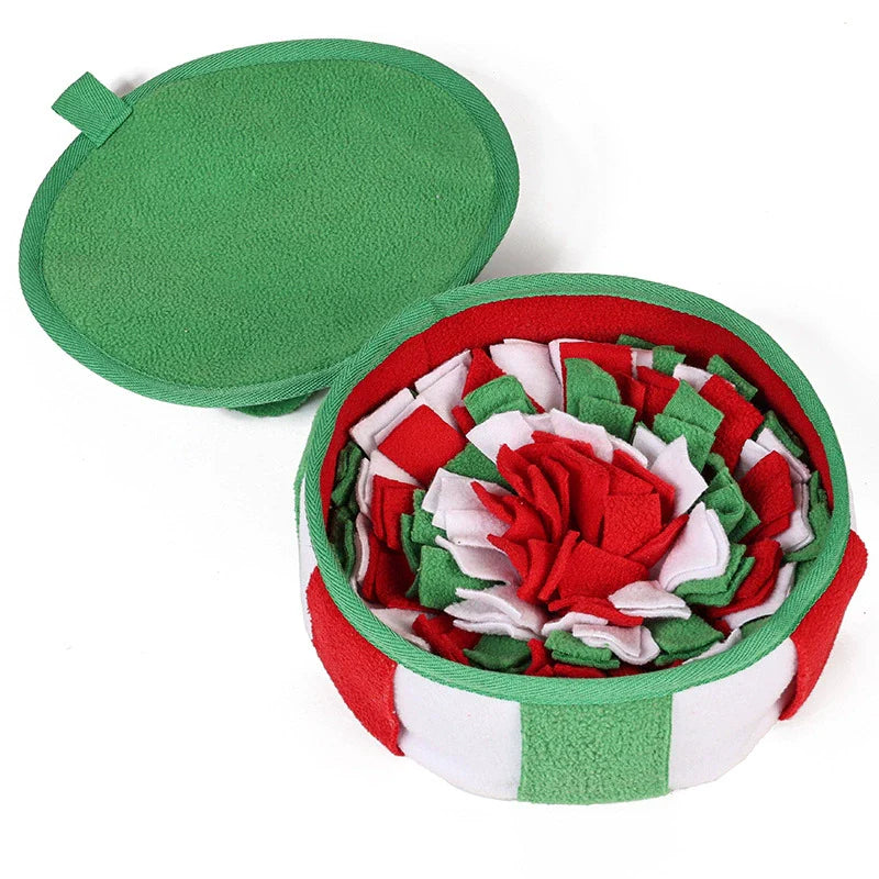 Christmas Dog Sniffing Treat Dispenser Mat