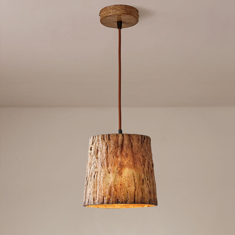 Maliben | Wooden Log Pendant Lamp With Natural Look