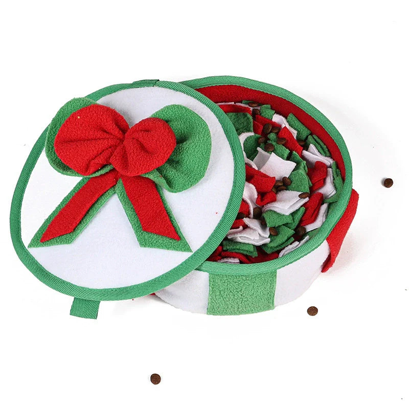 Christmas Dog Sniffing Treat Dispenser Mat