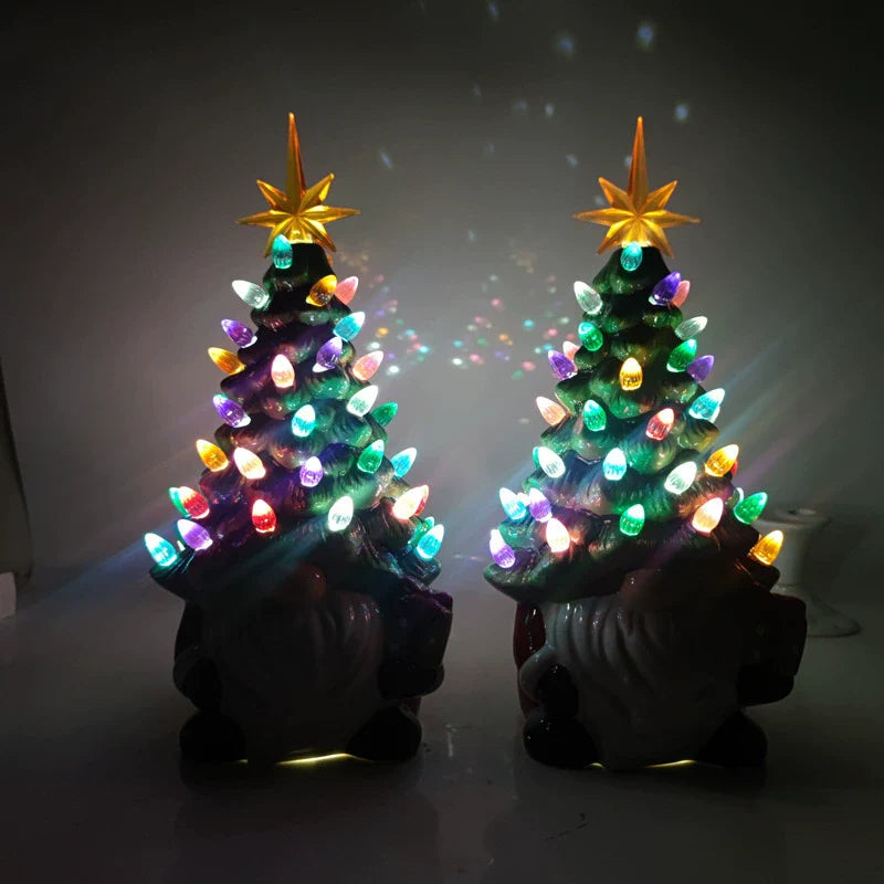 Luminous Resin Gnome Christmas Desktop Ornament