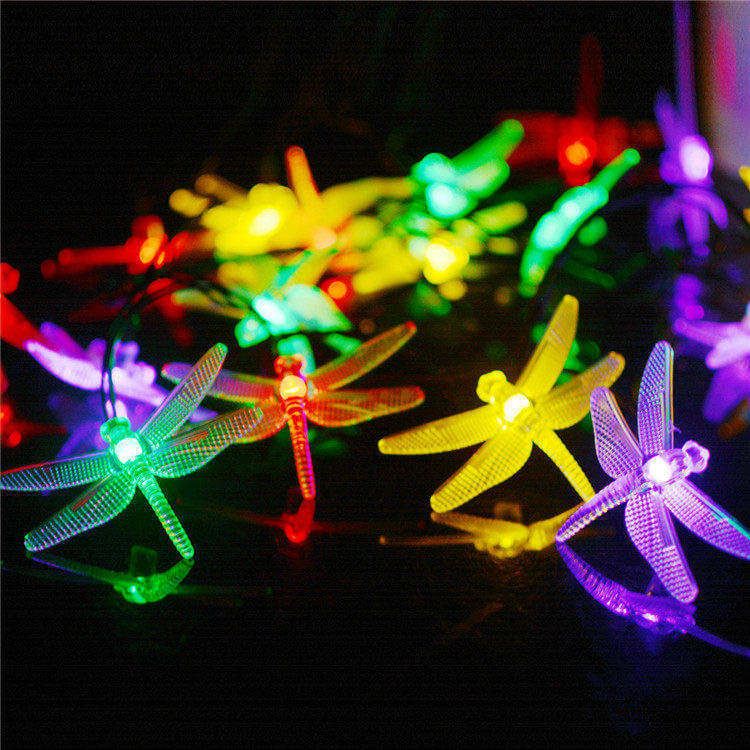 Maliben | Outdoor Solar Dragonfly Waterproof Led Lights Festival Party Decoration String Lights