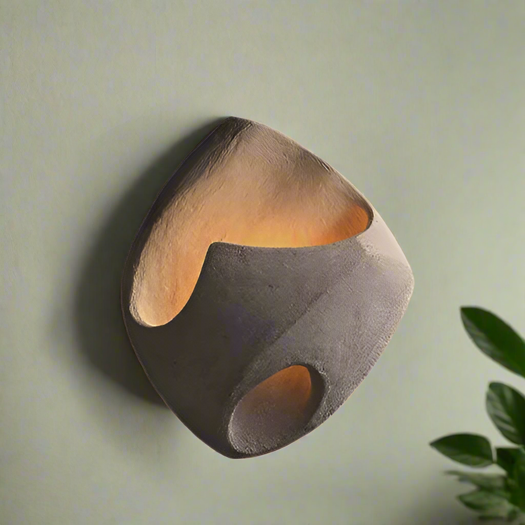 Maliben | Wall Lamp Made Of Polystyrene In Wabi-Sabi Style