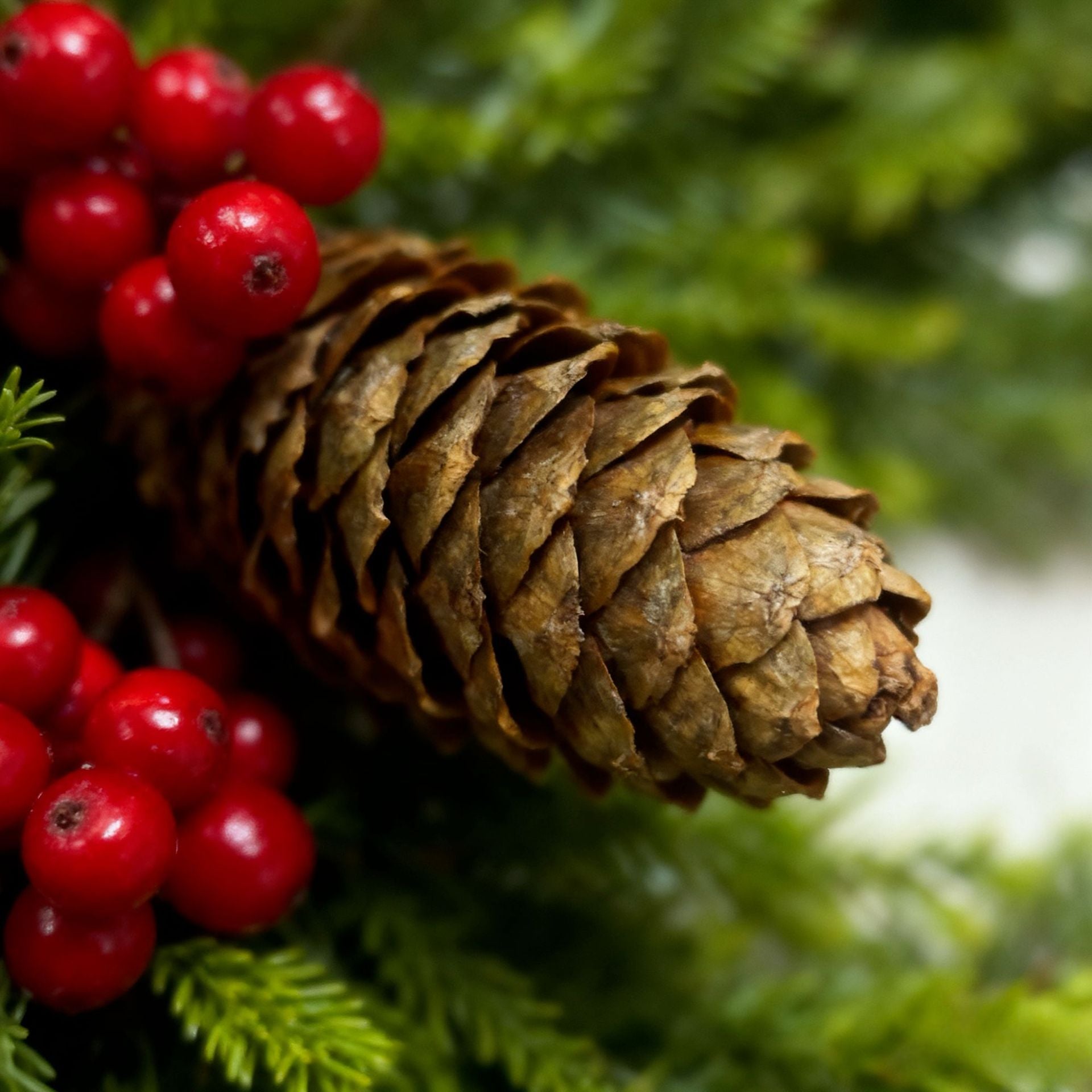 Christmas Pine Cedar Door Hanging Wreath