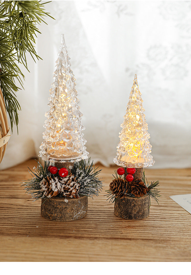 Led Christmas Lantern Table Lamp Decoration