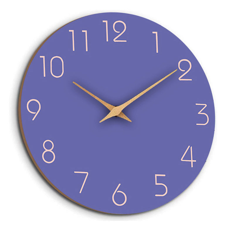 Maliben | Simple Colored Silent Wall Clock 12 Inch
