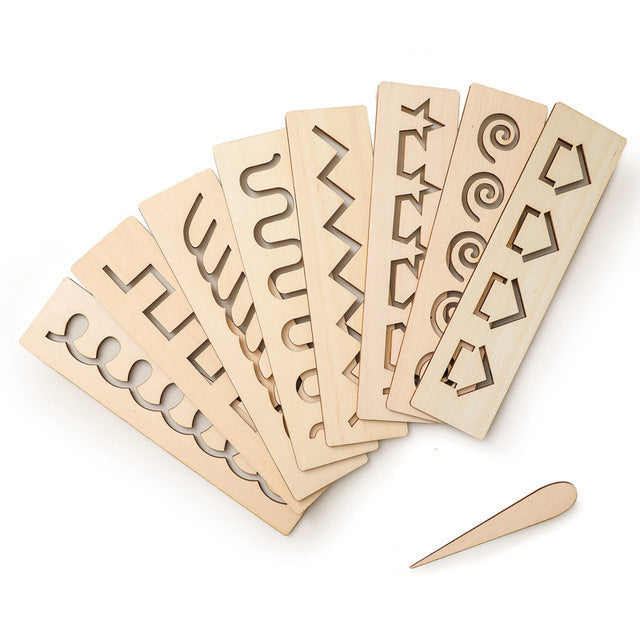 Maliben | Wooden Letters And Numbers Templates For Learning To Write