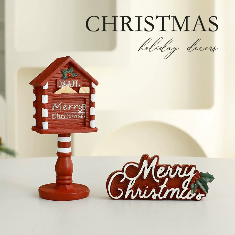 Creative Resin Christmas Micro Landscape Ornament
