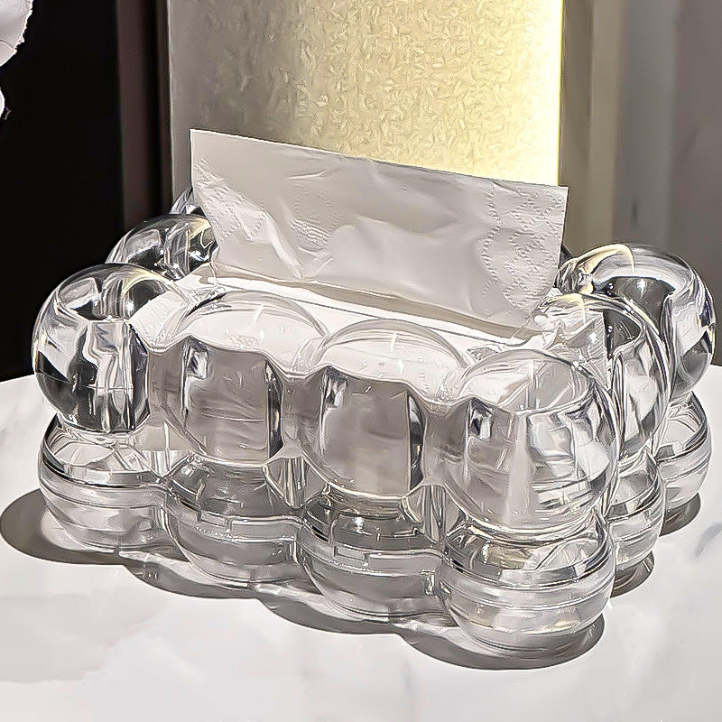 Maliben | LumiScape Tissue Box – Sculptural Acrylic Design for Modern Elegance