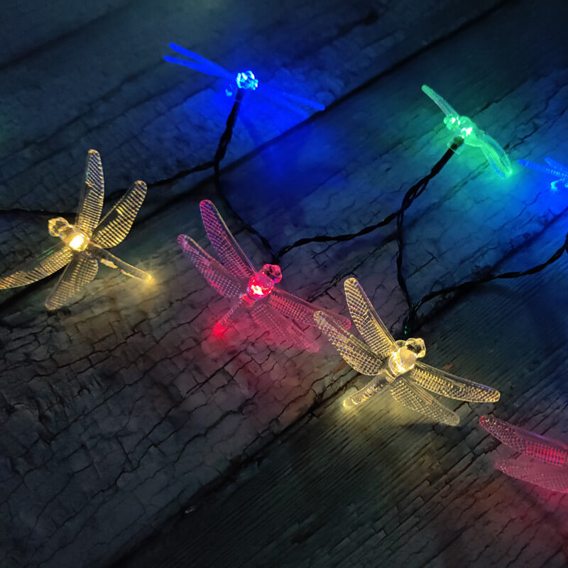 Maliben | Outdoor Solar Dragonfly Waterproof Led Lights Festival Party Decoration String Lights