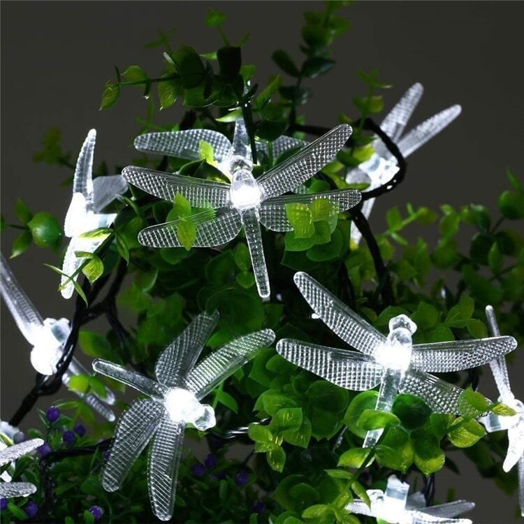 Maliben | Outdoor Solar Dragonfly Waterproof Led Lights Festival Party Decoration String Lights