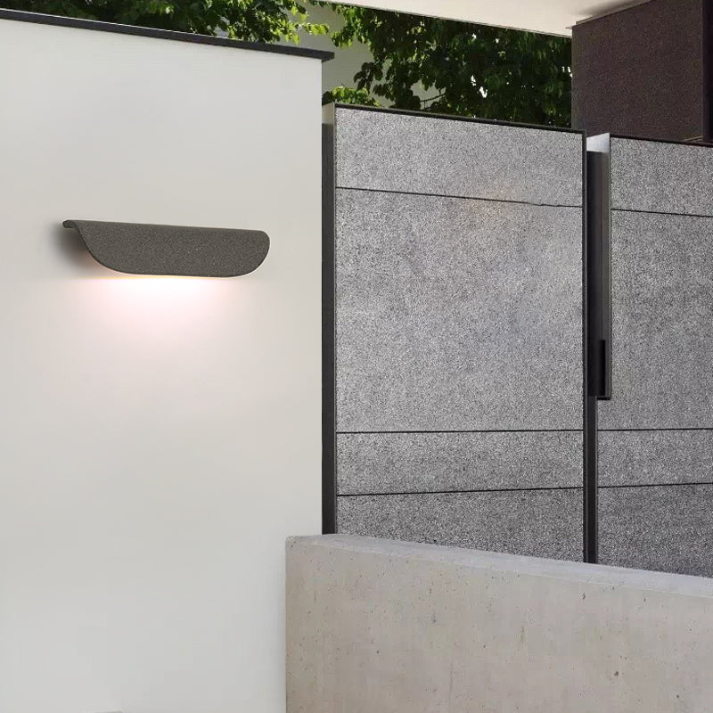 Maliben | Modern Waterproof Curved Outdoor Wall Lamp