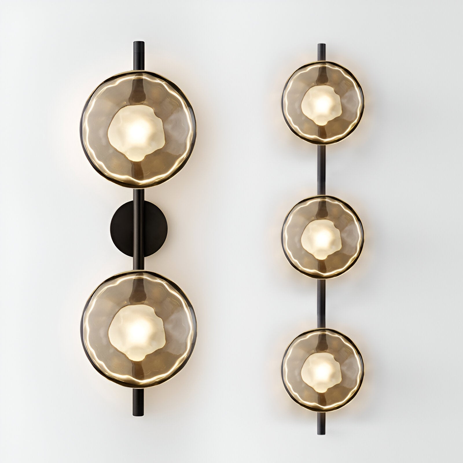 Maliben | Round Glass Wall Lamp In Scandinavian Design