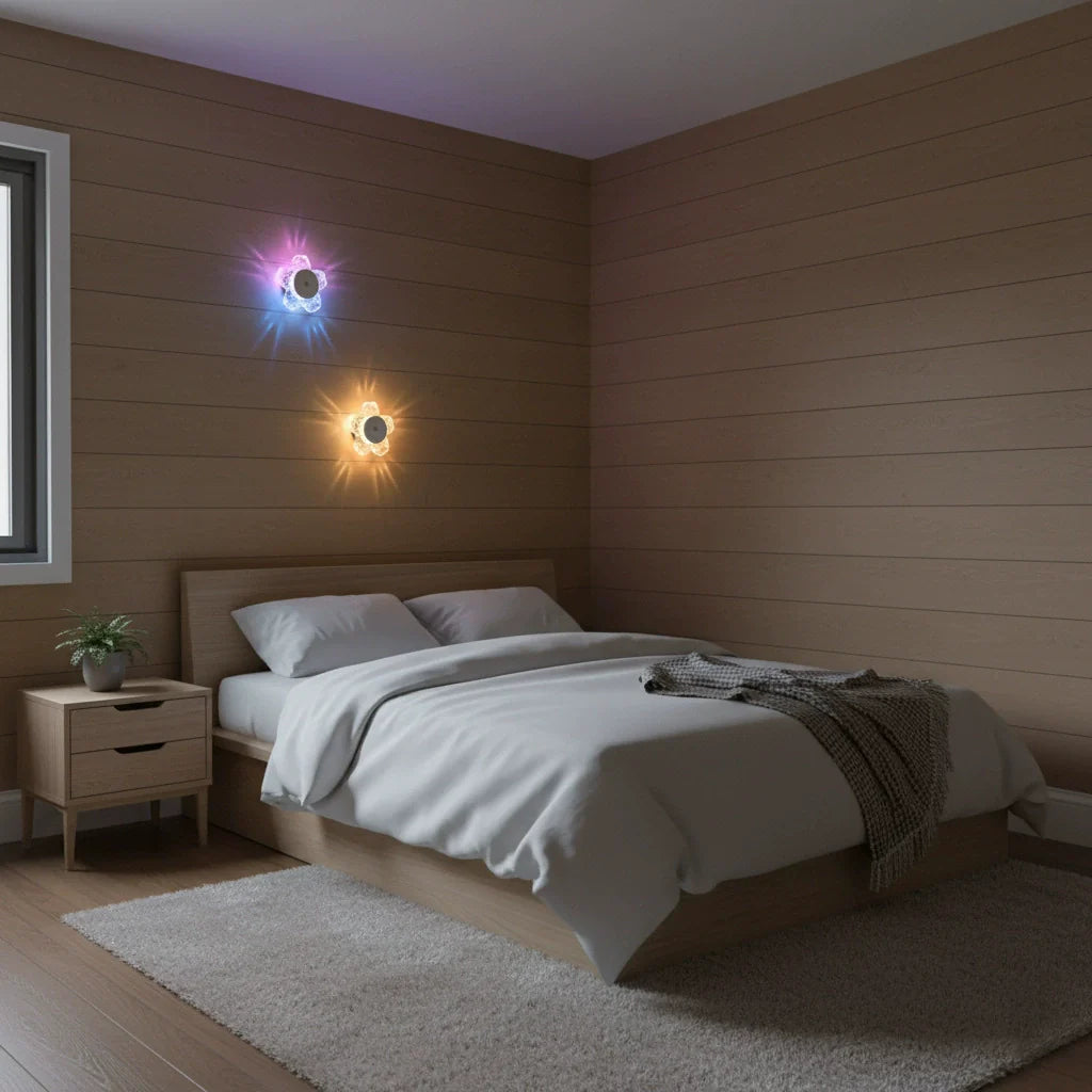 Frosted Crystal Wall Lamp