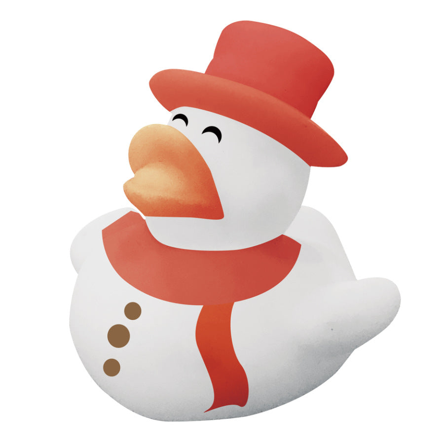 Christmas Snowman Elk Squeaky Vinyl Duck Toy