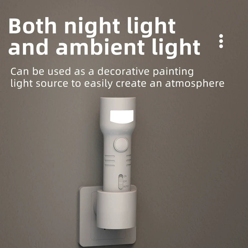 Rechargeable Motion Sensor Night Light With Flashlight