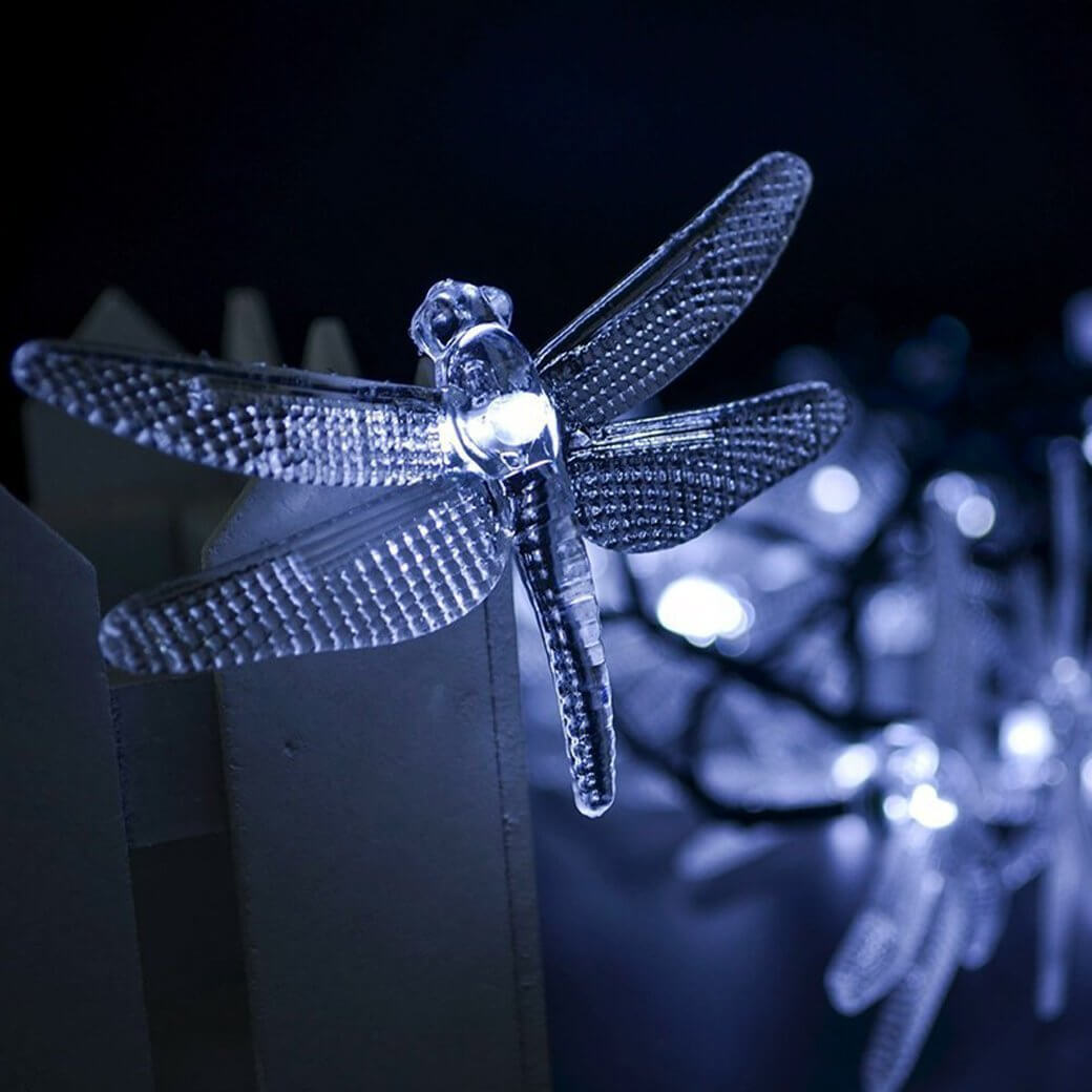 Maliben | Outdoor Solar Dragonfly Waterproof Led Lights Festival Party Decoration String Lights