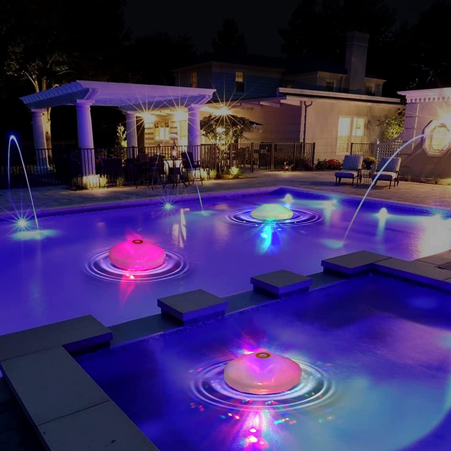 Outdoor Led Waterproof Diamond Pool Light Floating Decor