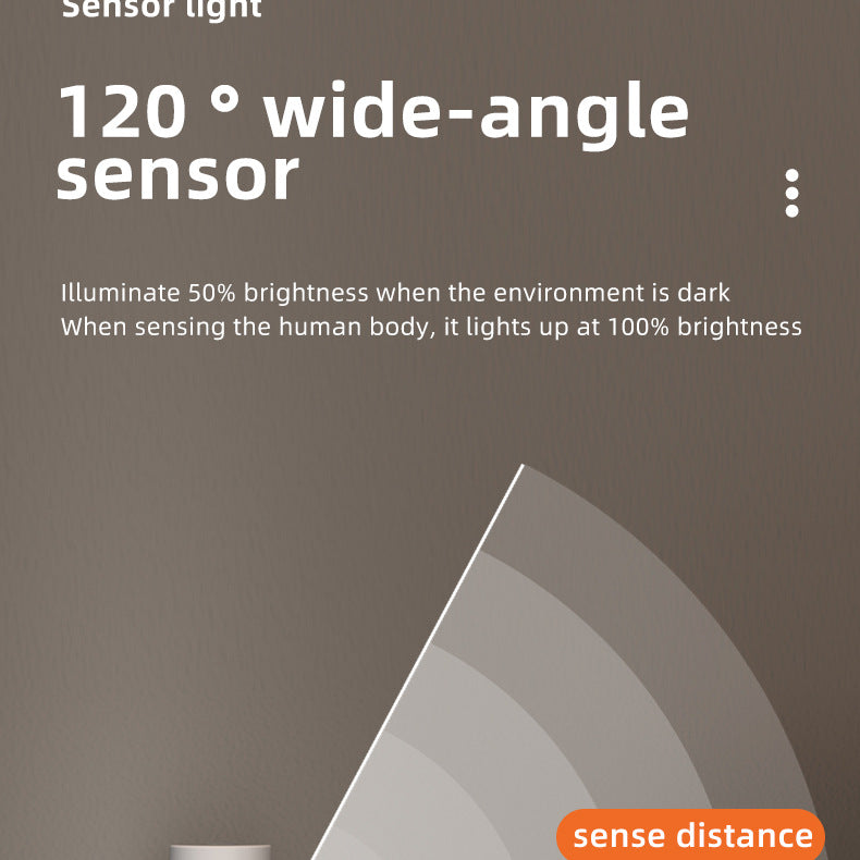 Rechargeable Motion Sensor Night Light With Flashlight