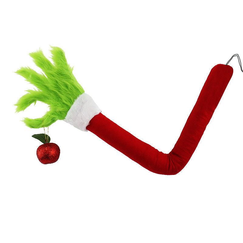 Plush Grinch Arm Christmas Tree Ornament