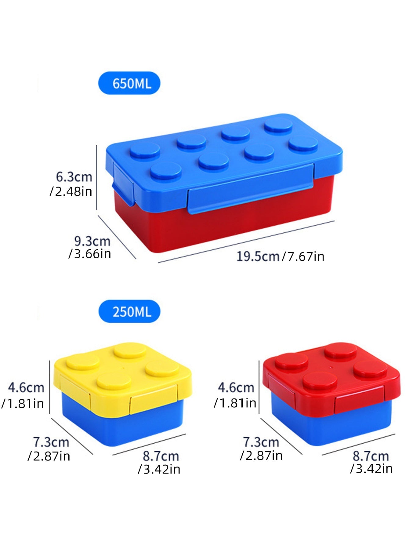 Maliben | Cute Building Block Lunchbox For Kids
