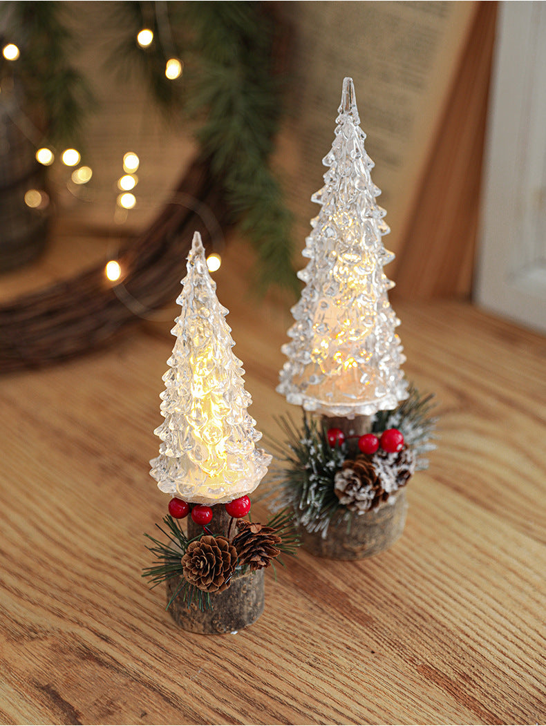 Led Christmas Lantern Table Lamp Decoration