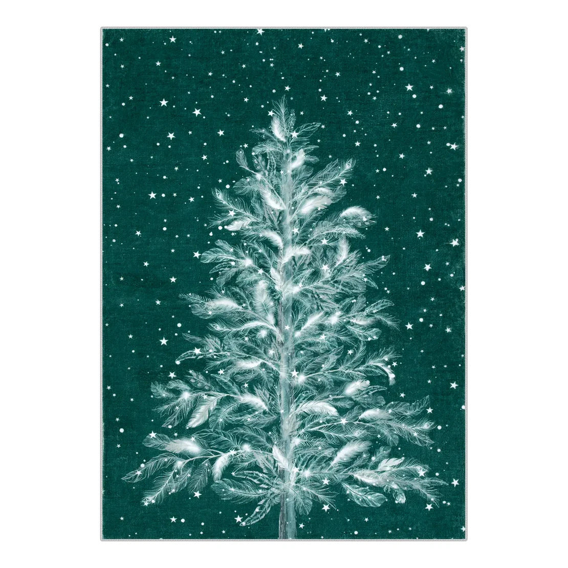 Maliben | Christmas Rug - Crystal Velvet Living Room Bedroom Non-Slip And Stain-Resistant Rug