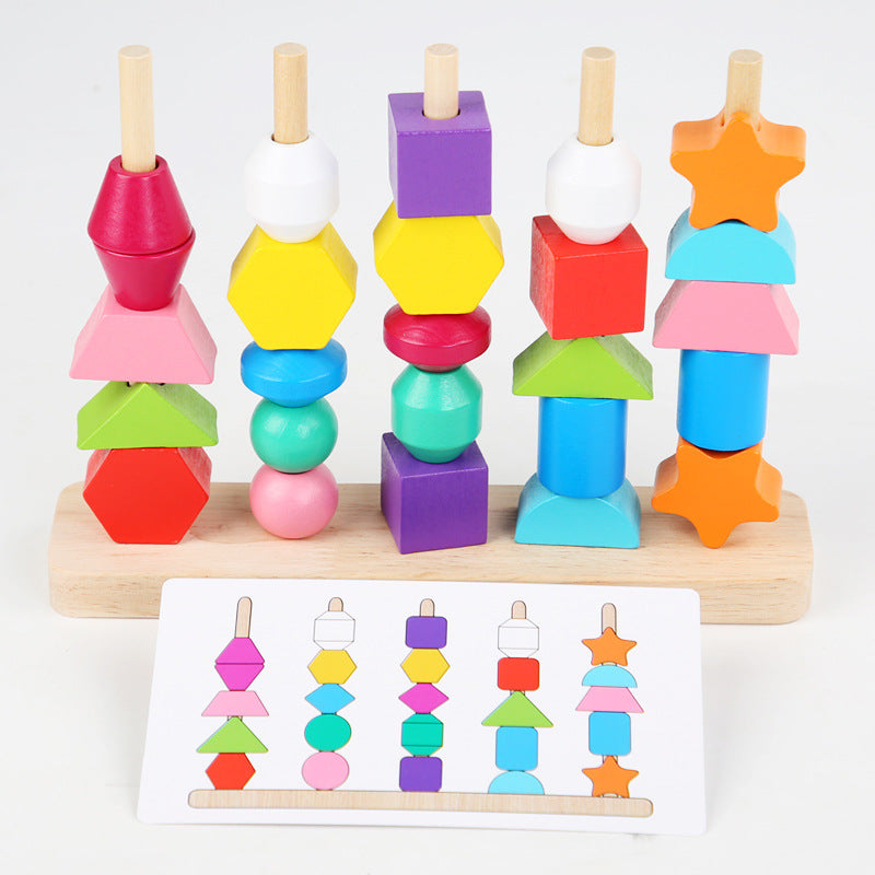 Maliben | Ecotoys Colorful Shape Match | Stimulate Creativity - Discover Shape Recognition & Cognitive Skills