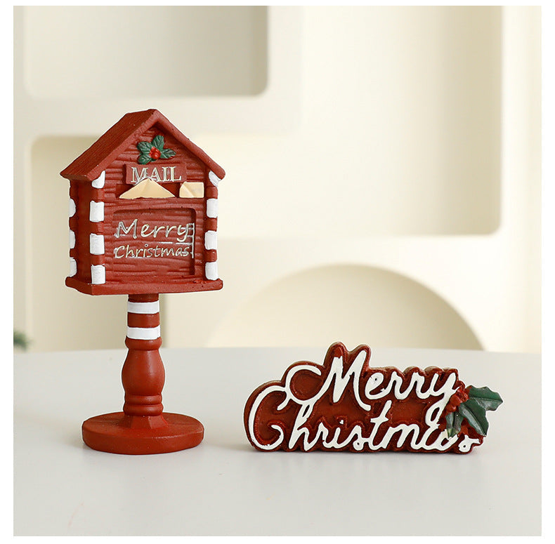 Creative Resin Christmas Micro Landscape Ornament