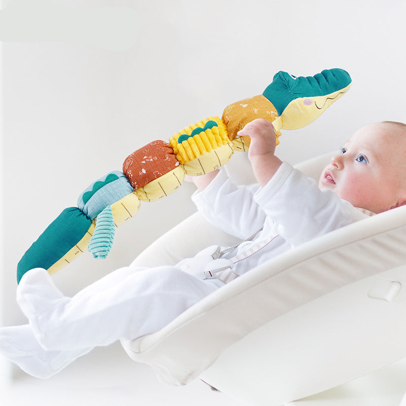 Maliben | Sensory Plush Rattle And Music Crocodile