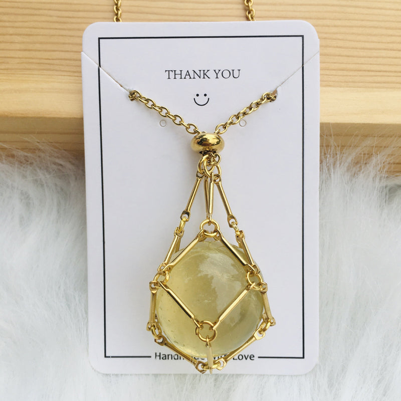 Maliben | Shiny Crystal Stone Necklace