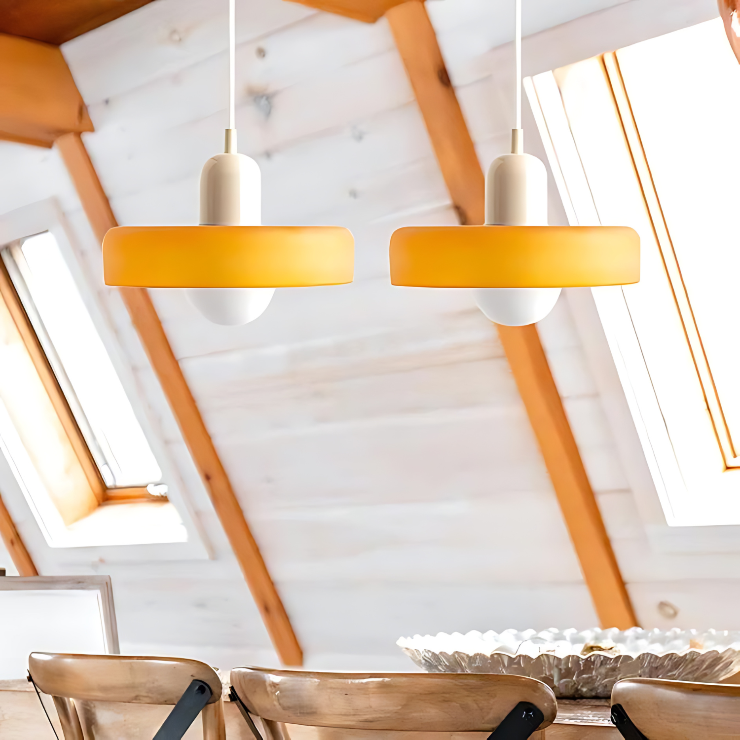 Maliben | Celeste Élégance - Stylish Pendant Lamp Of Metal & Glass