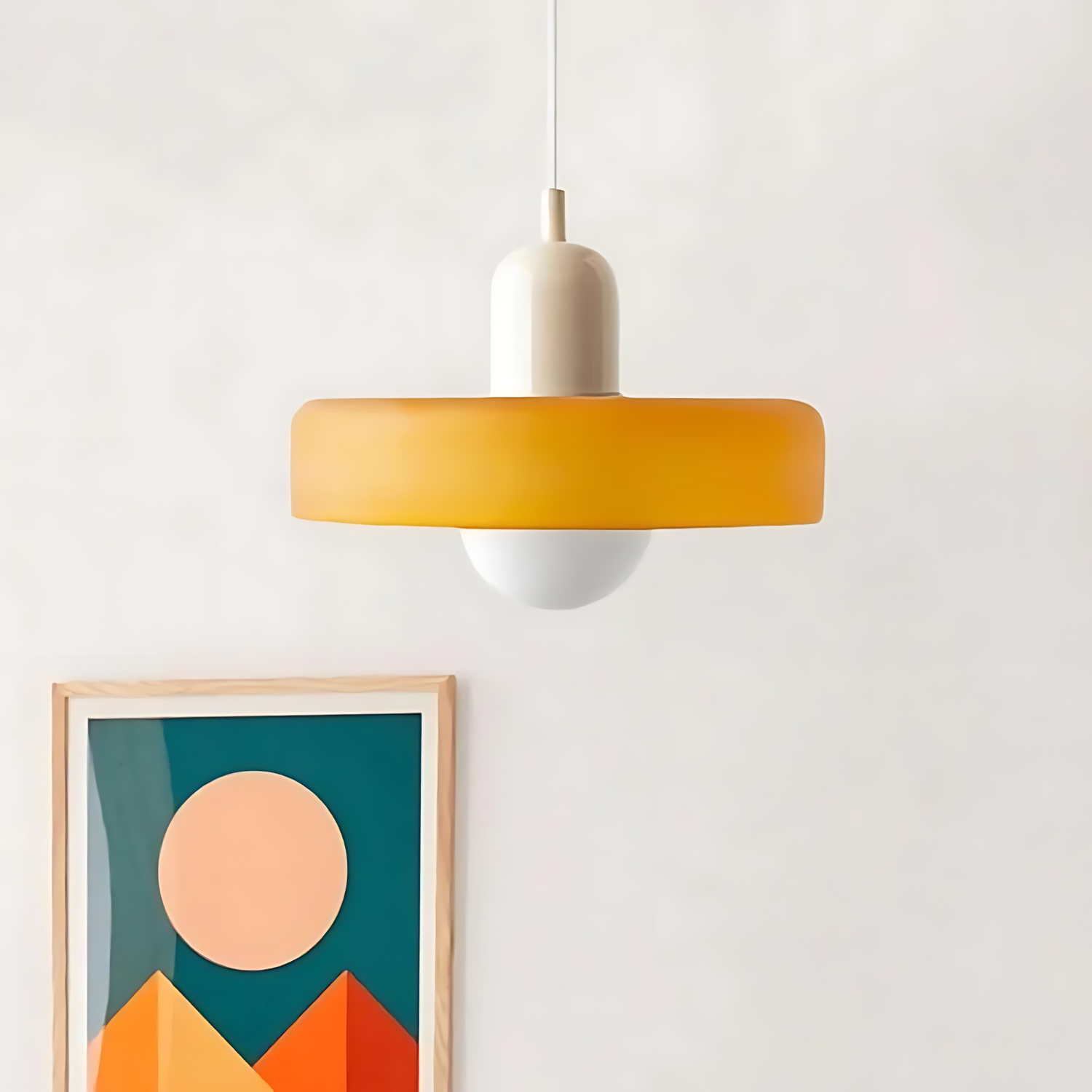 Maliben | Celeste Élégance - Stylish Pendant Lamp Of Metal & Glass