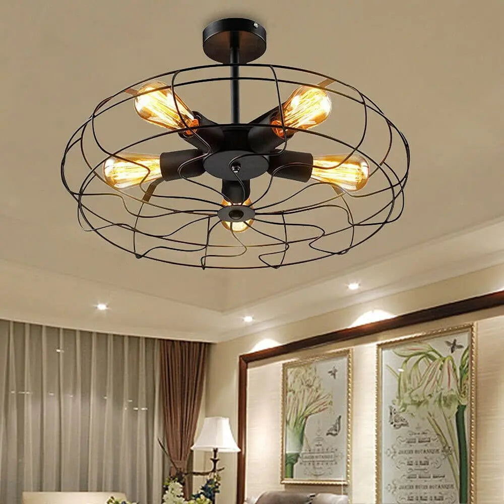 Maliben | Retro Cage Ceiling Lamp