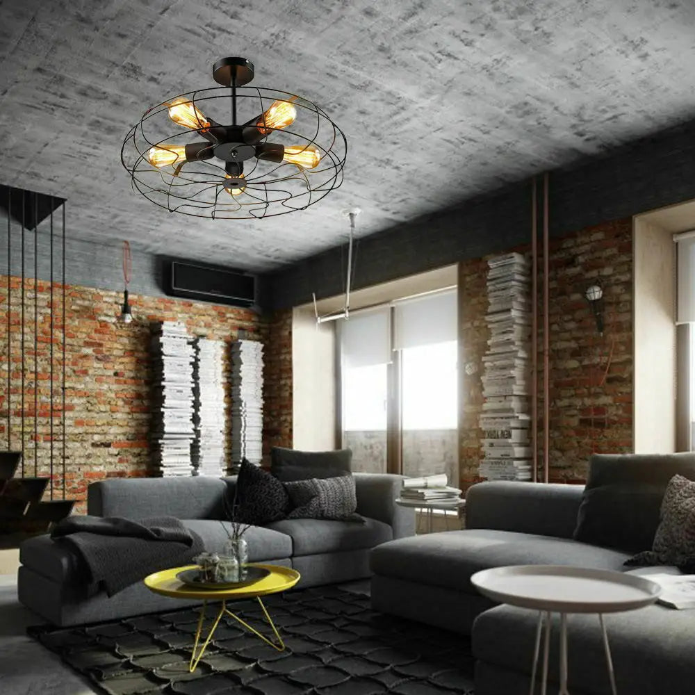 Maliben | Retro Cage Ceiling Lamp
