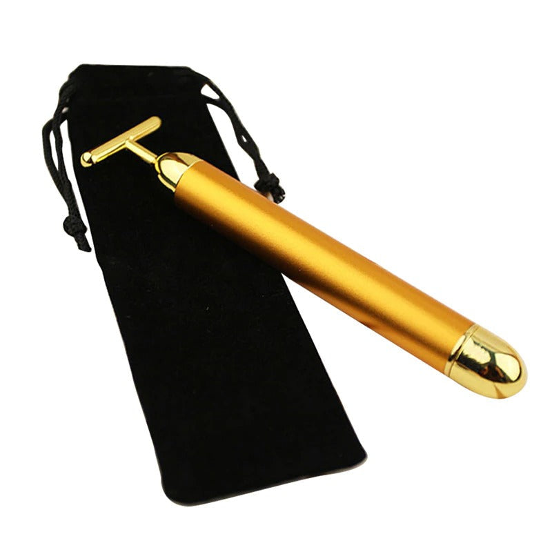 Maliben | Energy 24K Gold T Beauty Bar Facial Roller Massager