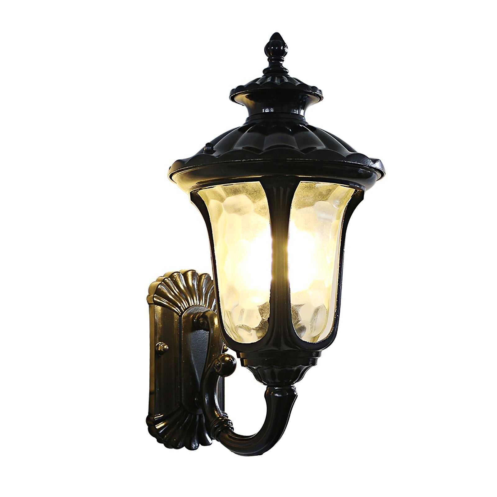 Maliben | Waterproof Retro Outdoor Wall Lamp Frosted Glass
