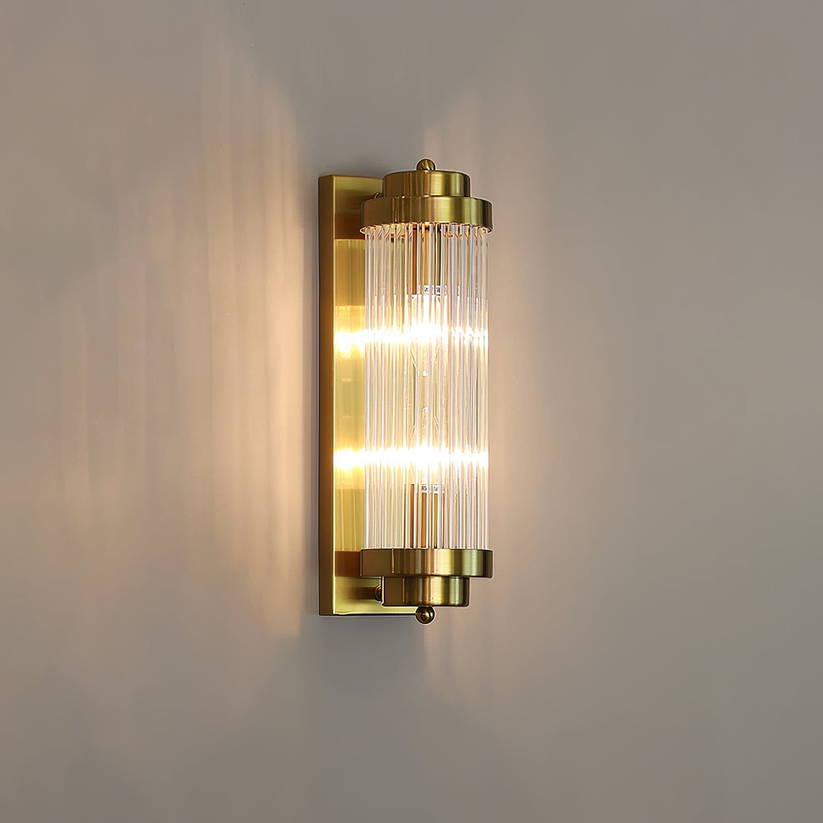 Maliben | VIntage Glass Wall Lamp With Led in Retro Style