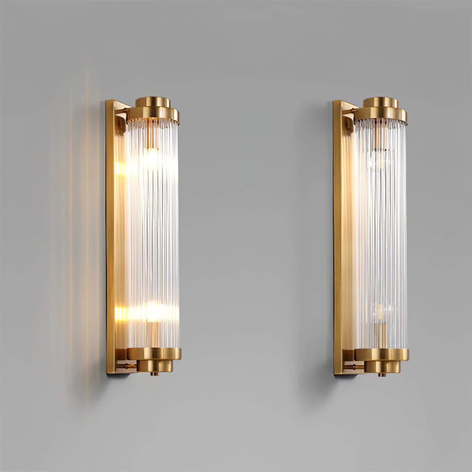 Maliben | VIntage Glass Wall Lamp With Led in Retro Style