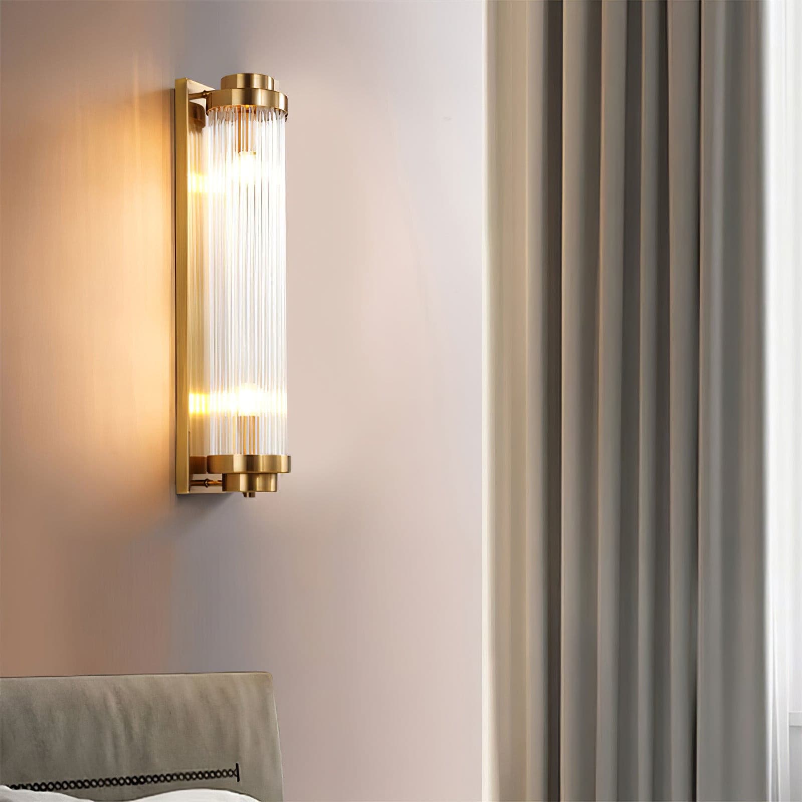 Maliben | VIntage Glass Wall Lamp With Led in Retro Style