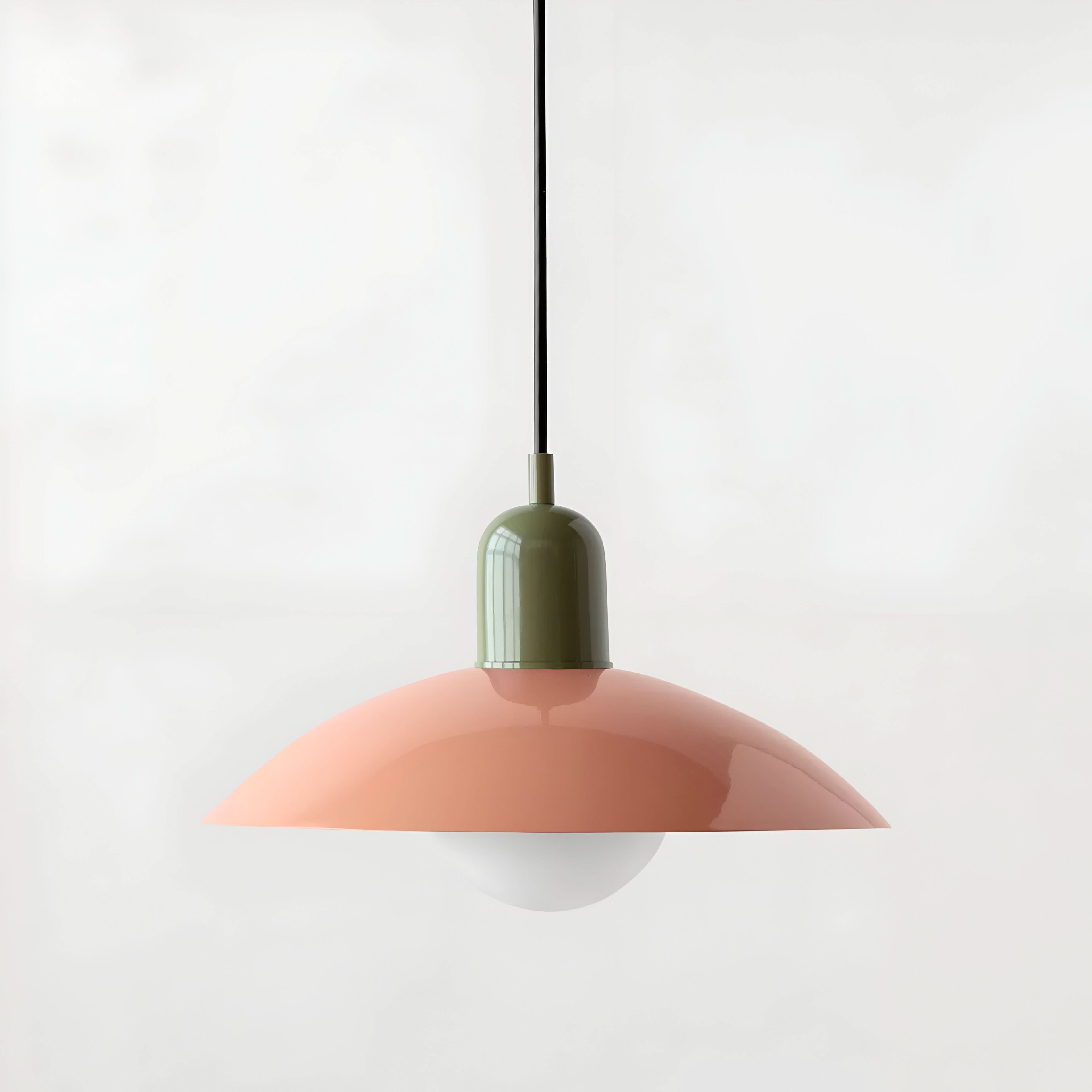 Maliben | Modern Macaron Bauhaus Pendant Light – Iron Shade