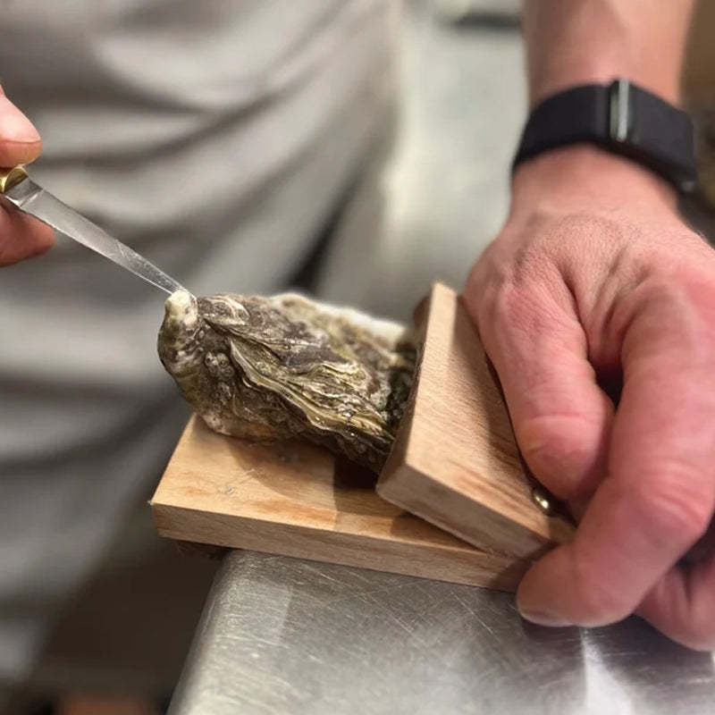Maliben | Premium wood handle oyster shell opener clamp