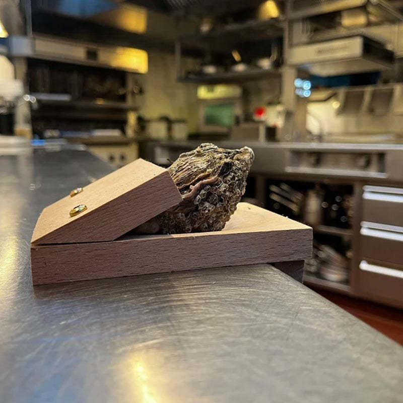 Maliben | Premium wood handle oyster shell opener clamp