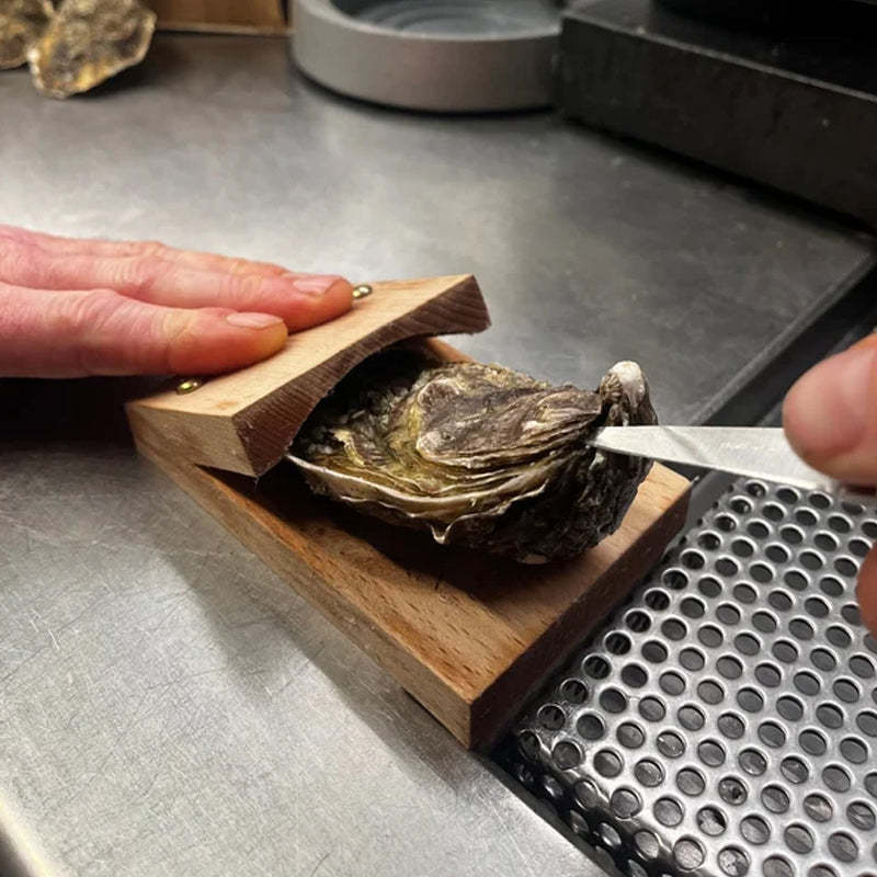 Maliben | Premium wood handle oyster shell opener clamp