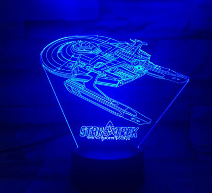 Maliben | Star Trek 3d Optical Illusion Lamp