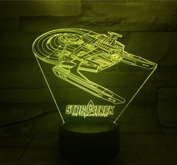 Maliben | Star Trek 3d Optical Illusion Lamp