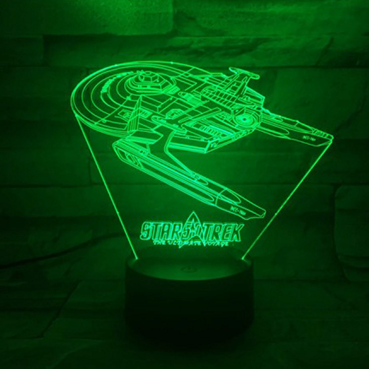 Maliben | Star Trek 3d Optical Illusion Lamp